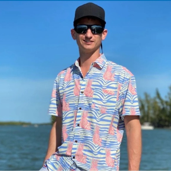 Tropical bros SUPER STRETCH - PURE PINEAPPLE HAWAIIAN SHIRT - Picture 2 of 7